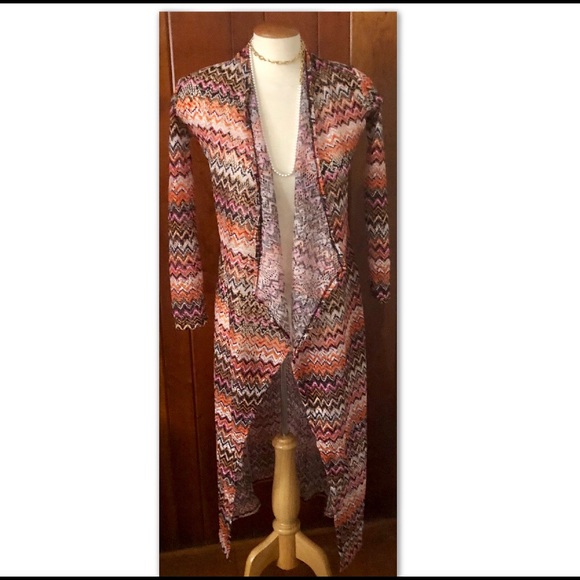 SOUTHWESTERN OMBRE DUSTER - EARTH TONES - Picture 1 of 5